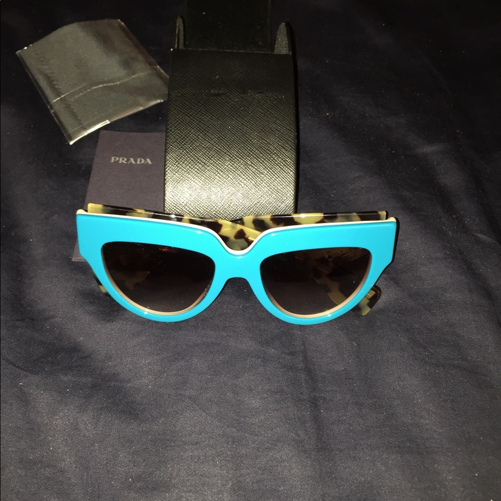 Brand new Authentic Prada blue sunglasses
